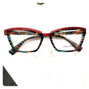 Alain Mikli Top Chess Black Multicolor Eyeglasses